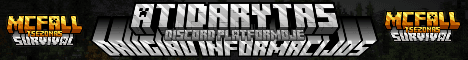 MCFALL.LT Minecraft serverio baneris
