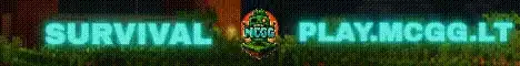 Mcgg.lt Minecraft serverio baneris
